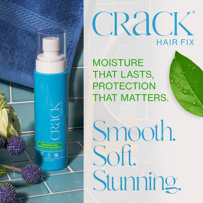 Crack HAIR FIX Mist Spray - Moisturizes & Protects Hair From Dryness & Thermal Damage, Improves Texture - 6 oz, 2 Pack - Image 2